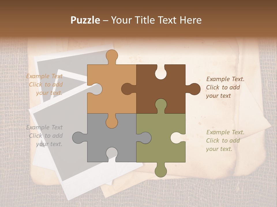 Stack Burnt Worn PowerPoint Template