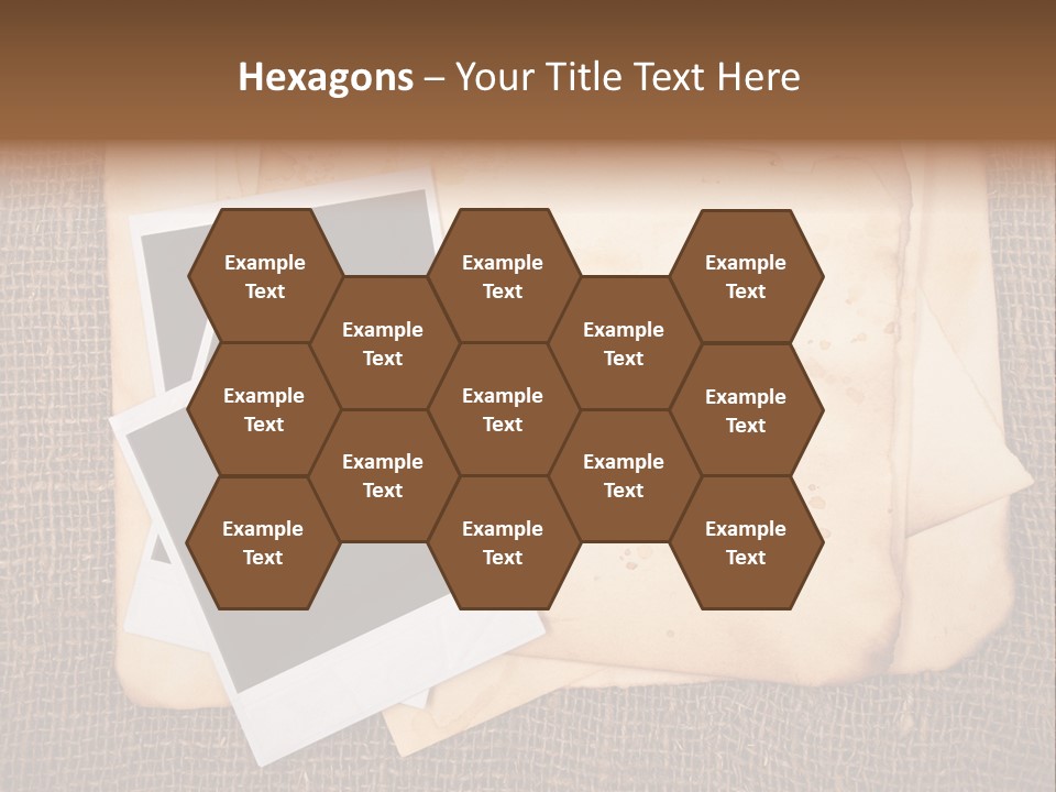 Stack Burnt Worn PowerPoint Template