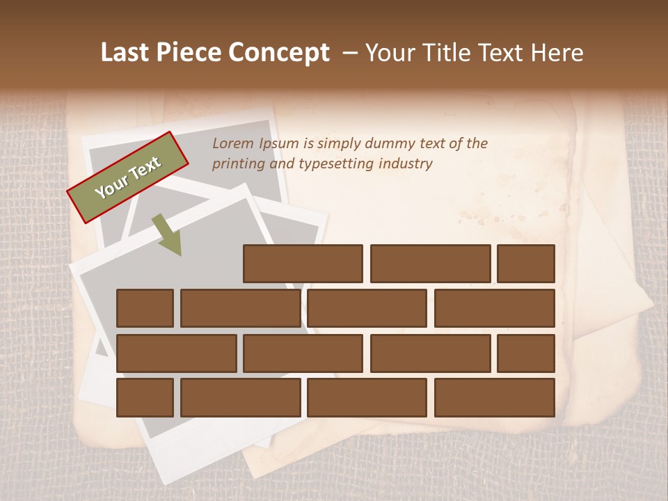 Stack Burnt Worn PowerPoint Template