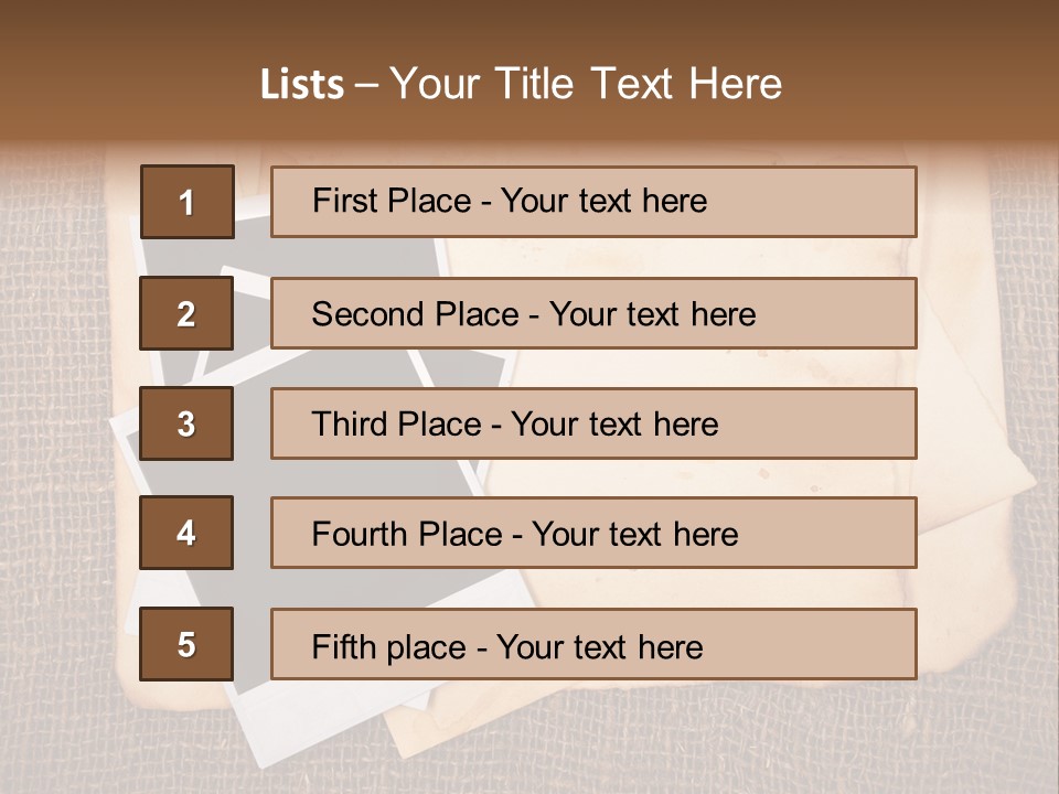 Stack Burnt Worn PowerPoint Template