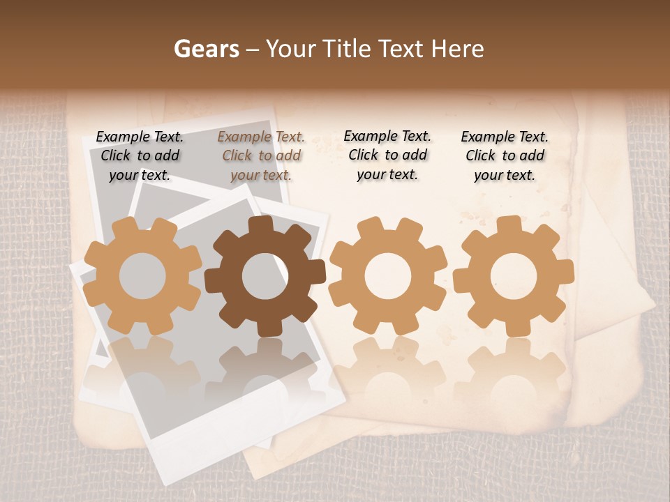 Stack Burnt Worn PowerPoint Template