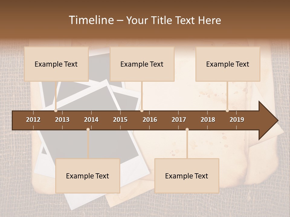 Stack Burnt Worn PowerPoint Template