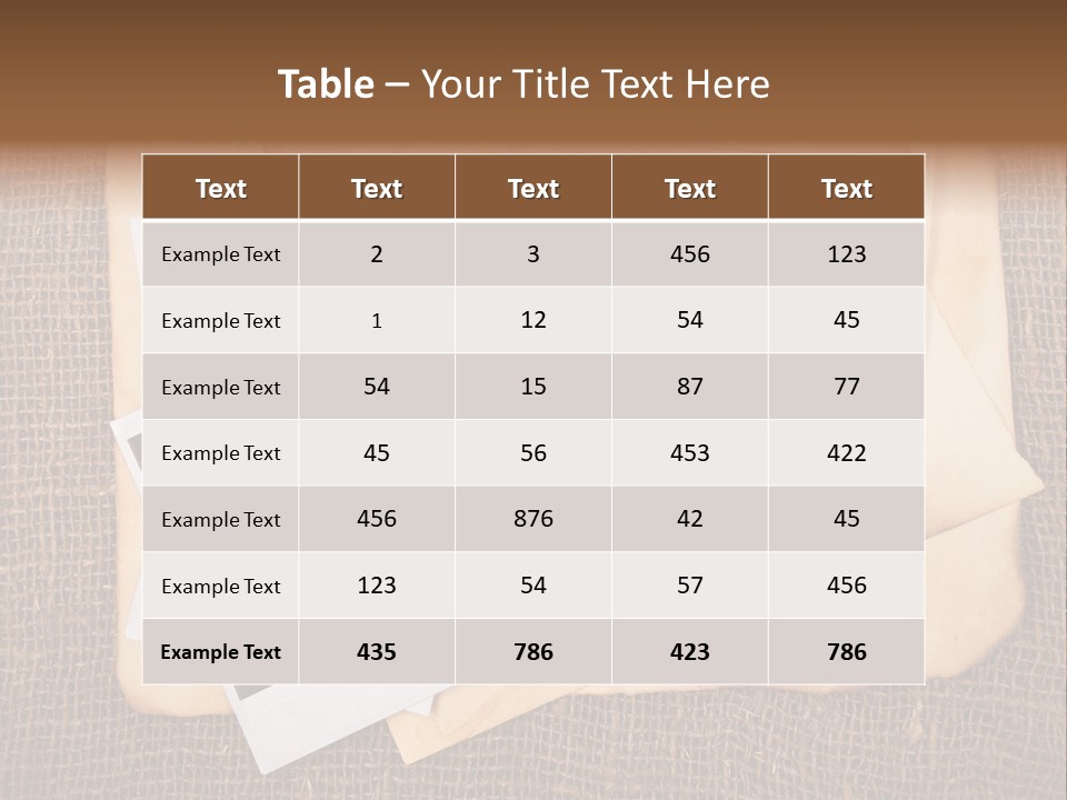 Stack Burnt Worn PowerPoint Template