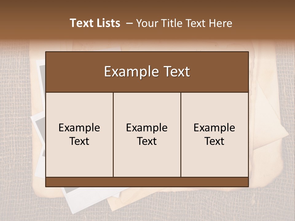 Stack Burnt Worn PowerPoint Template