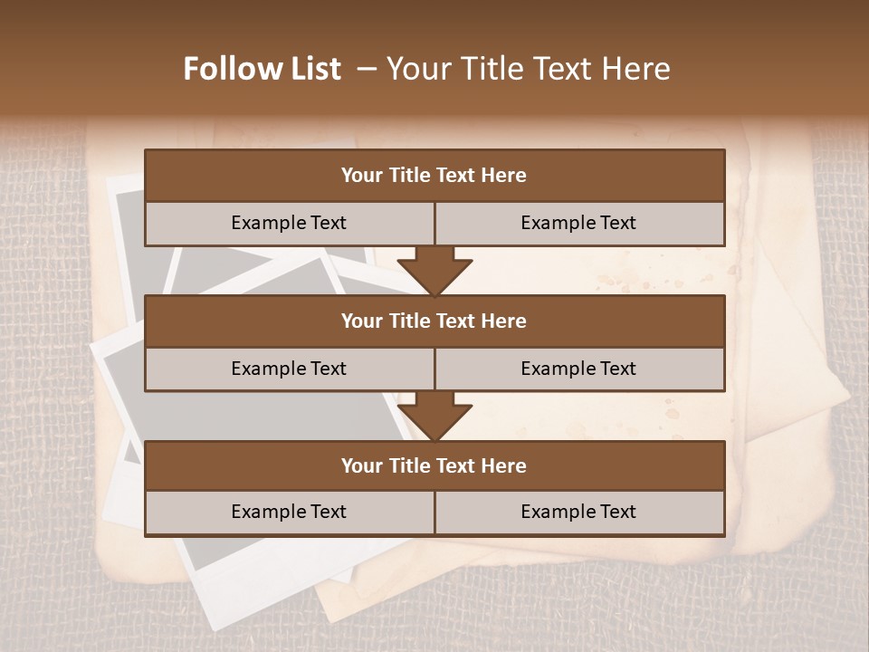 Stack Burnt Worn PowerPoint Template