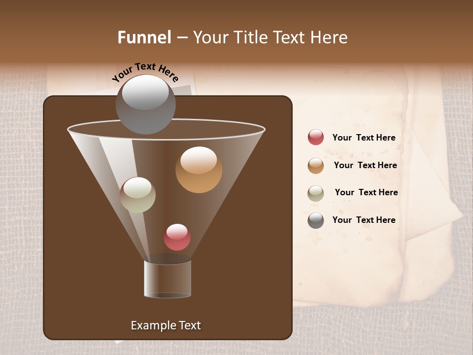 Stack Burnt Worn PowerPoint Template