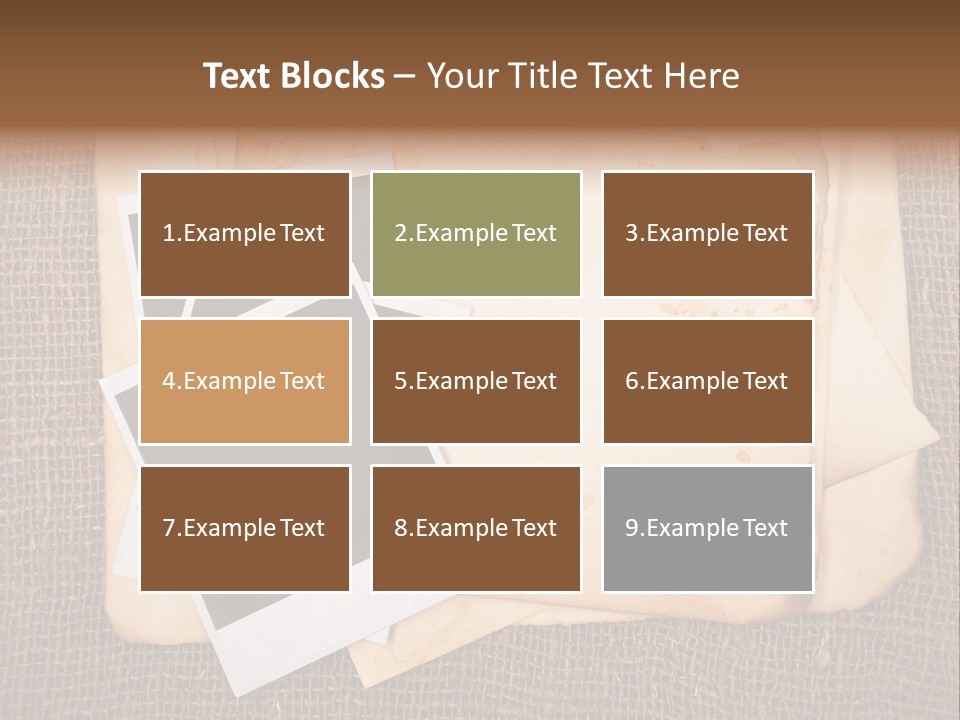 Stack Burnt Worn PowerPoint Template