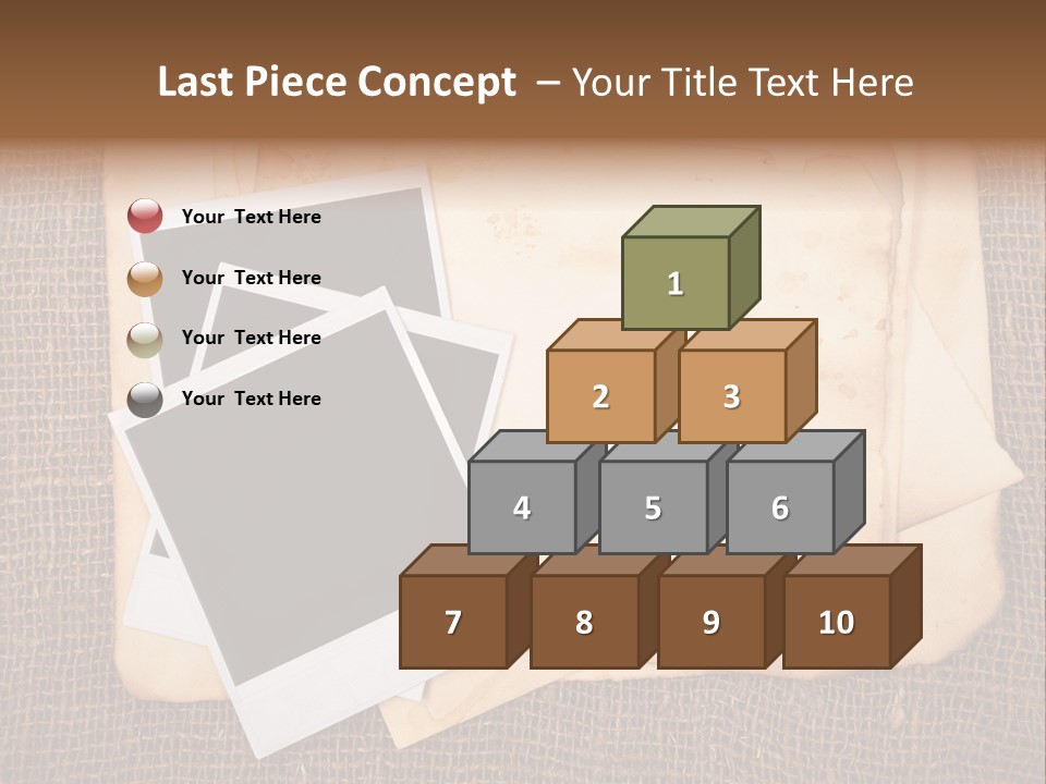 Stack Burnt Worn PowerPoint Template
