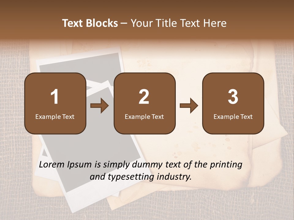Stack Burnt Worn PowerPoint Template