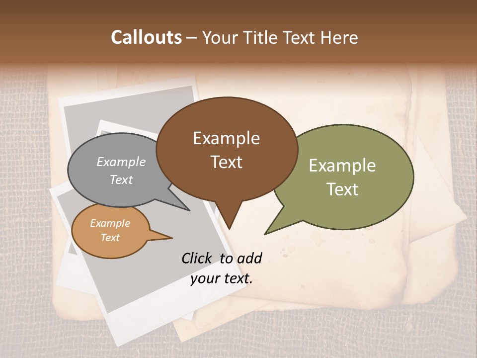 Stack Burnt Worn PowerPoint Template