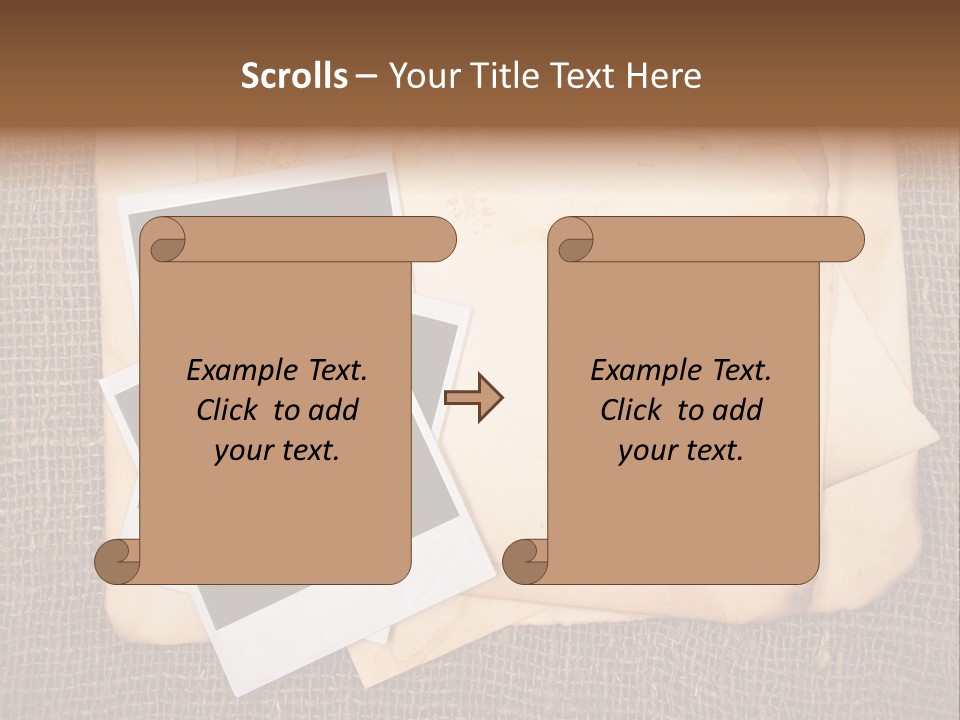 Stack Burnt Worn PowerPoint Template