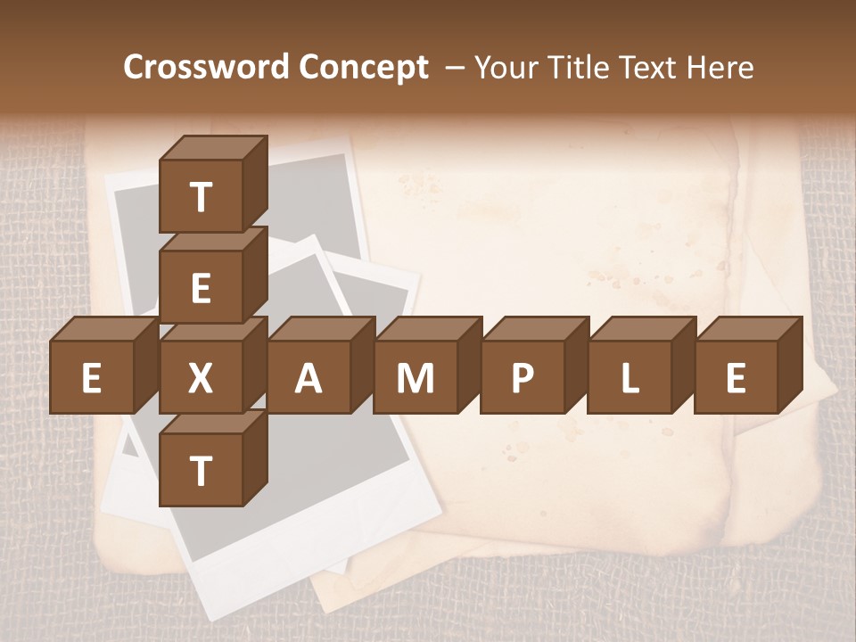 Stack Burnt Worn PowerPoint Template