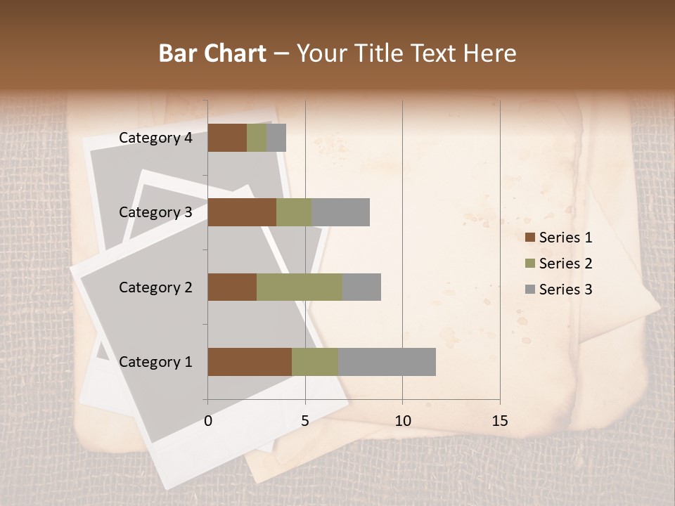 Stack Burnt Worn PowerPoint Template