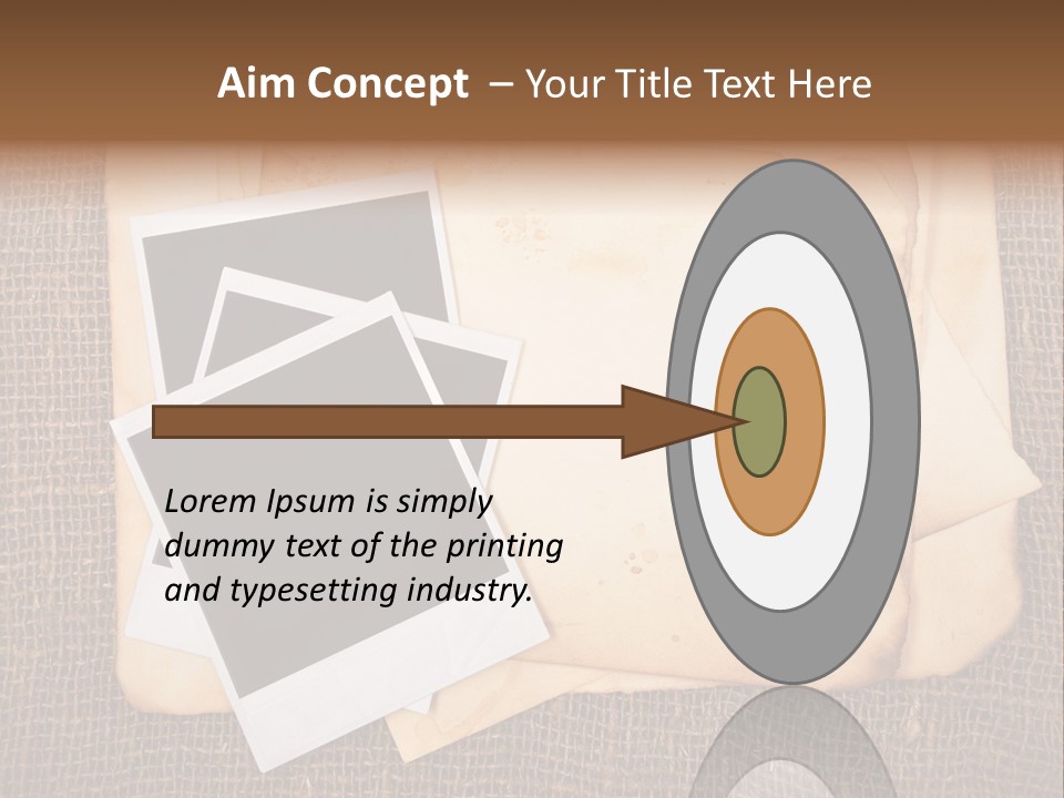 Stack Burnt Worn PowerPoint Template