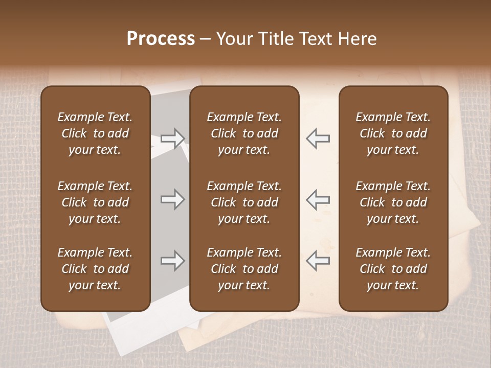 Stack Burnt Worn PowerPoint Template