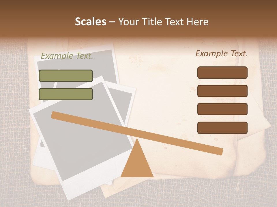 Stack Burnt Worn PowerPoint Template