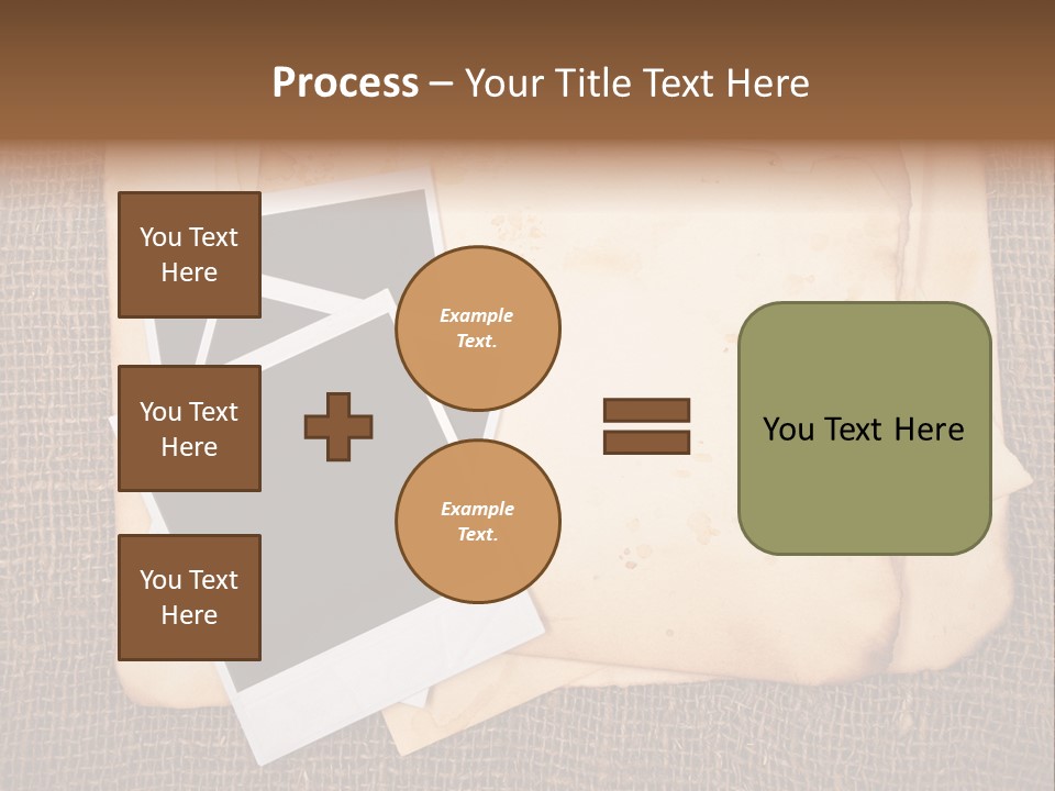 Stack Burnt Worn PowerPoint Template