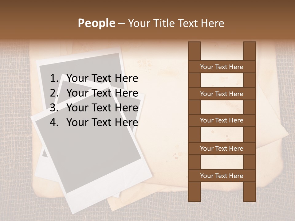 Stack Burnt Worn PowerPoint Template