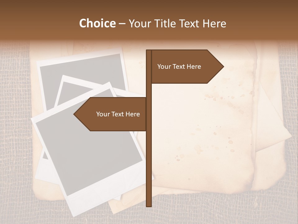 Stack Burnt Worn PowerPoint Template