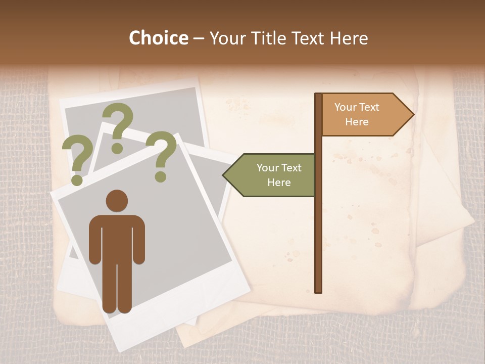 Stack Burnt Worn PowerPoint Template