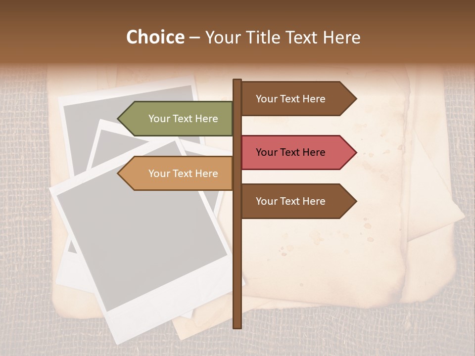 Stack Burnt Worn PowerPoint Template