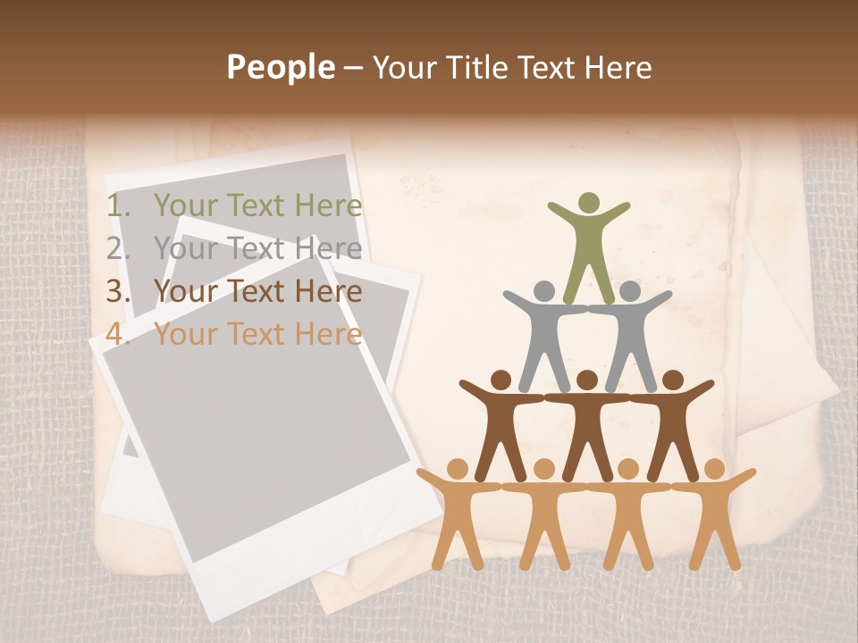 Stack Burnt Worn PowerPoint Template
