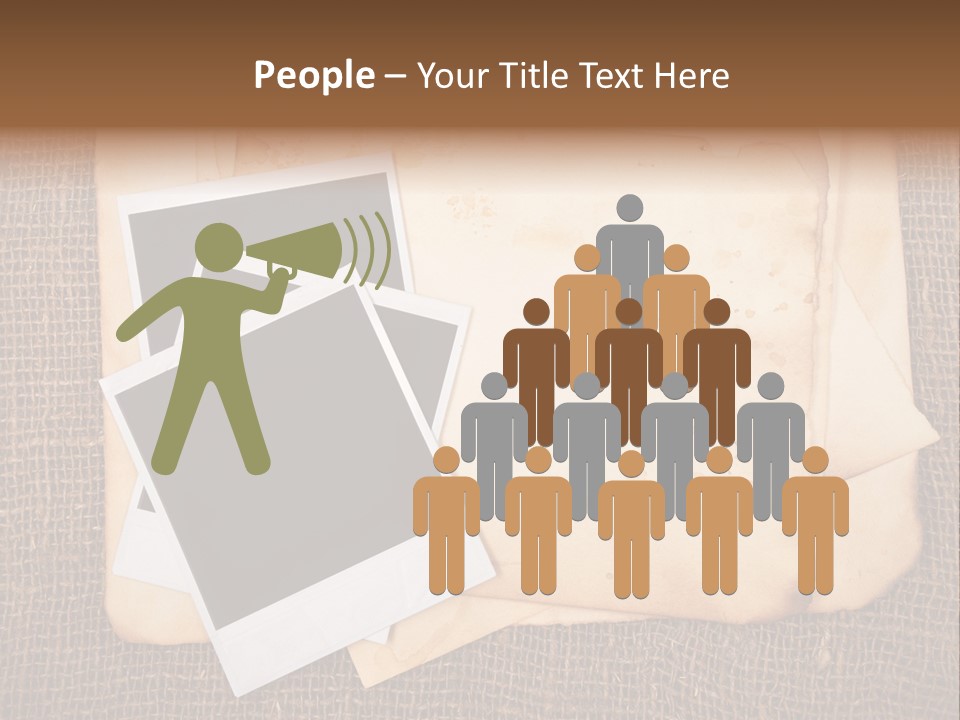 Stack Burnt Worn PowerPoint Template