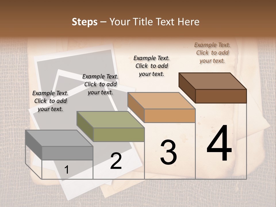 Stack Burnt Worn PowerPoint Template