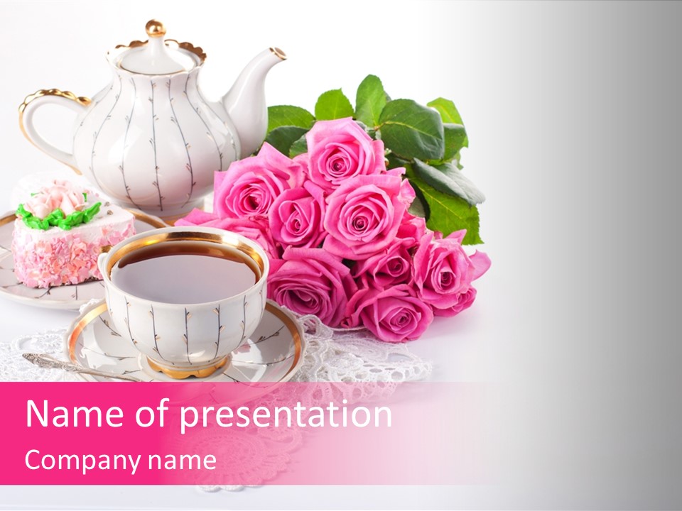 Jug Colorful Tea PowerPoint Template