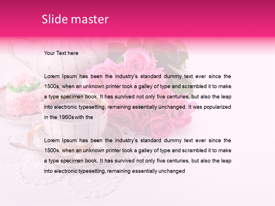 Jug Colorful Tea PowerPoint Template