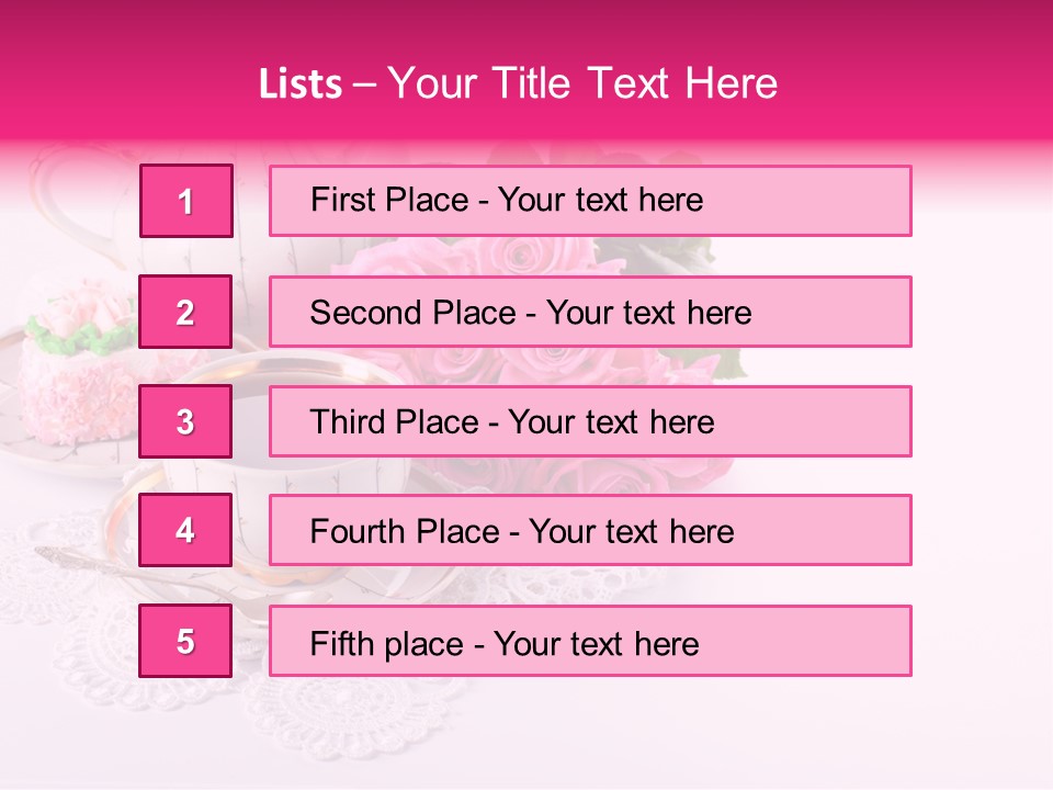 Jug Colorful Tea PowerPoint Template