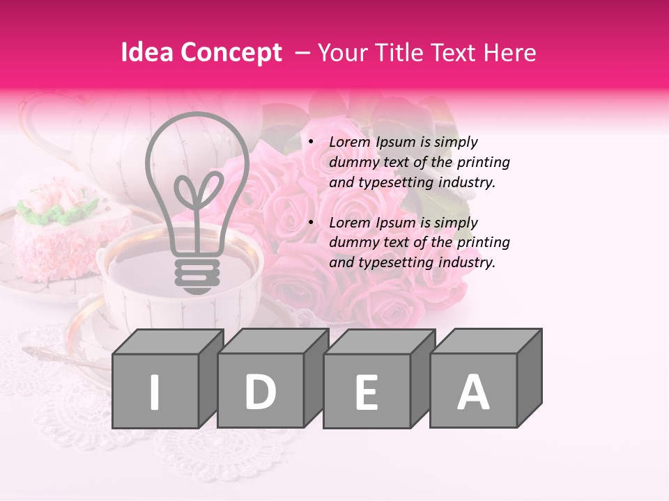 Jug Colorful Tea PowerPoint Template