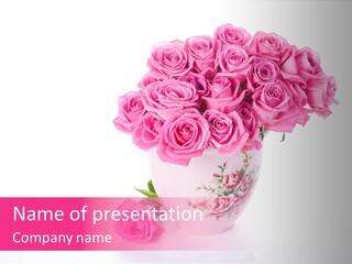 Romance Ummer Flower PowerPoint Template