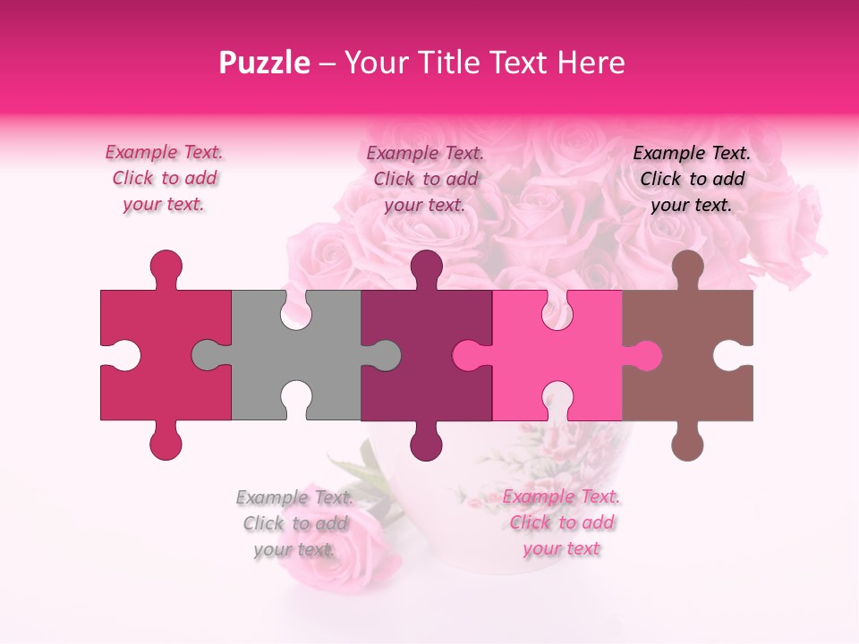 Romance Ummer Flower PowerPoint Template
