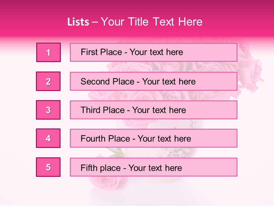 Romance Ummer Flower PowerPoint Template