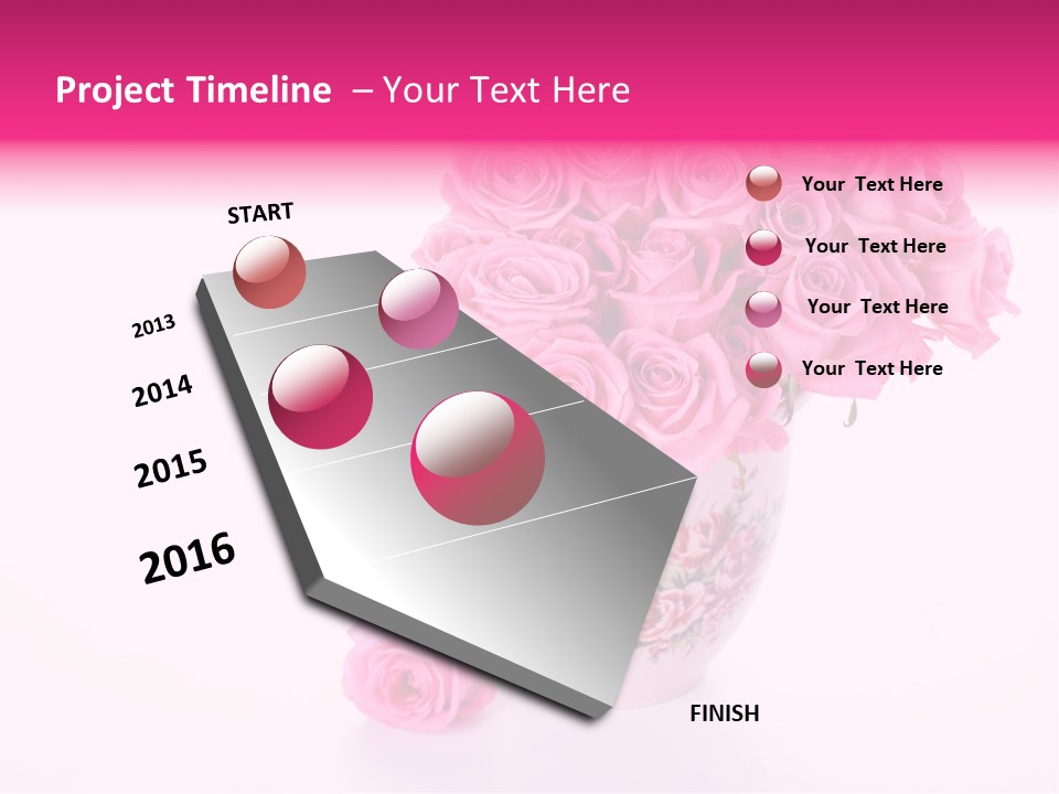 Romance Ummer Flower PowerPoint Template