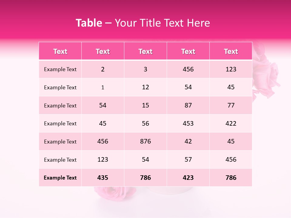 Romance Ummer Flower PowerPoint Template