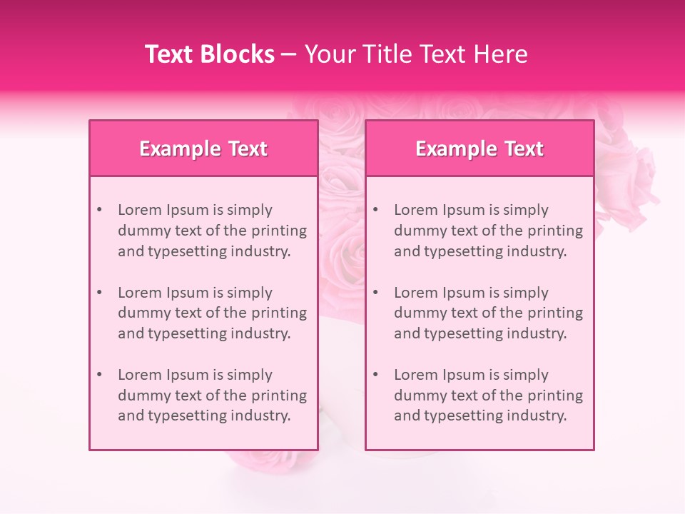 Romance Ummer Flower PowerPoint Template