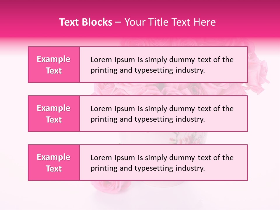 Romance Ummer Flower PowerPoint Template