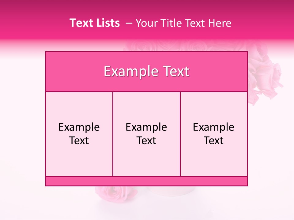 Romance Ummer Flower PowerPoint Template