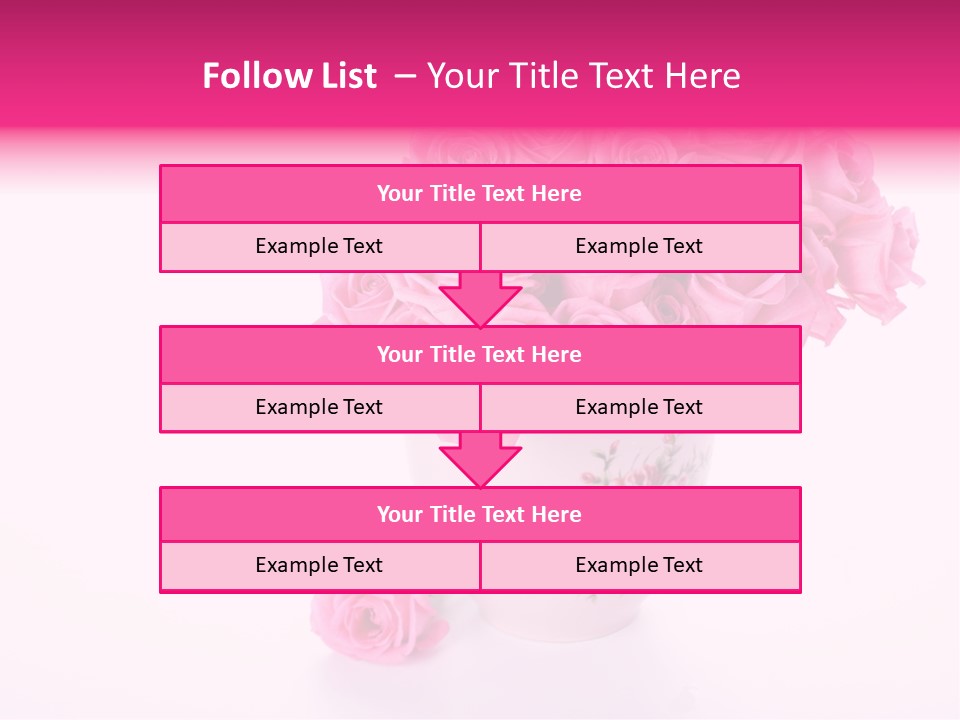 Romance Ummer Flower PowerPoint Template