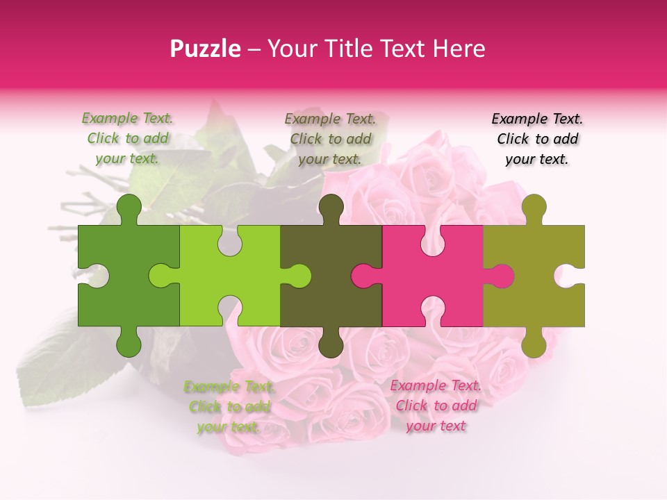 Colorful Pink Present PowerPoint Template