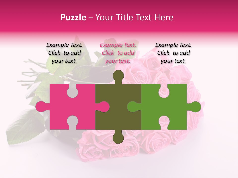 Colorful Pink Present PowerPoint Template