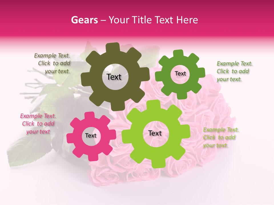 Colorful Pink Present PowerPoint Template