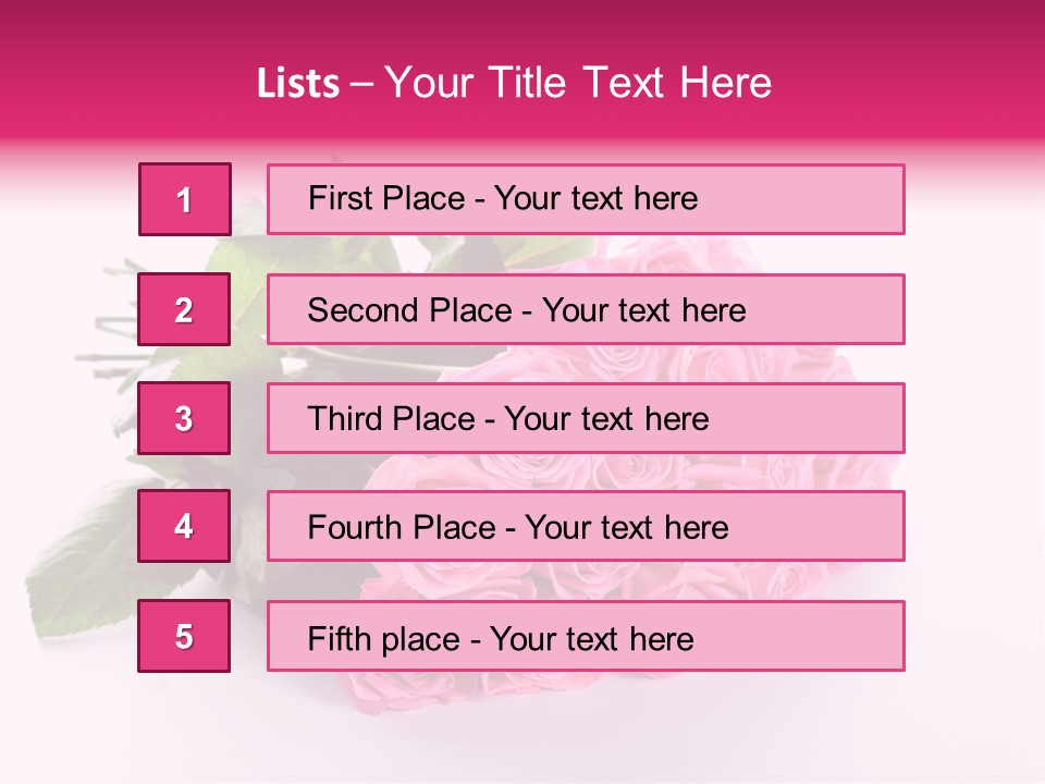 Colorful Pink Present PowerPoint Template