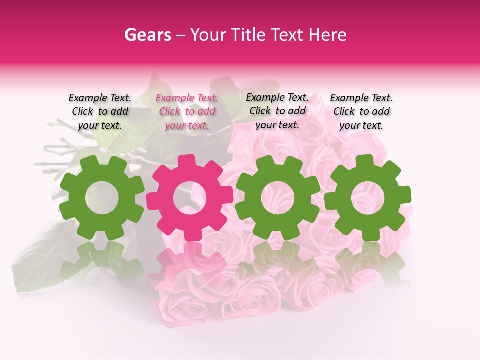 Colorful Pink Present PowerPoint Template