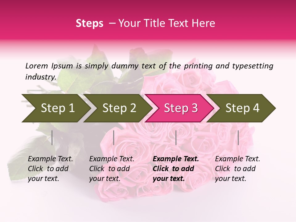 Colorful Pink Present PowerPoint Template