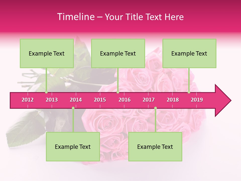 Colorful Pink Present PowerPoint Template