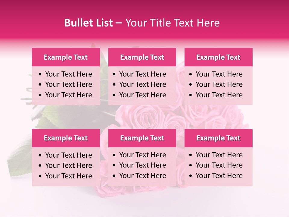 Colorful Pink Present PowerPoint Template