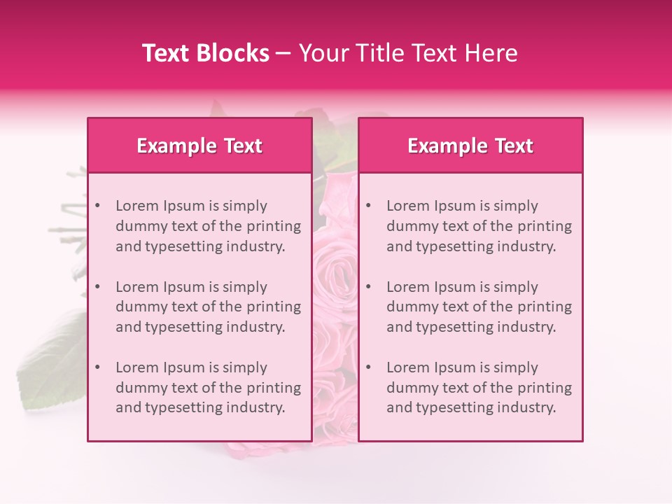 Colorful Pink Present PowerPoint Template